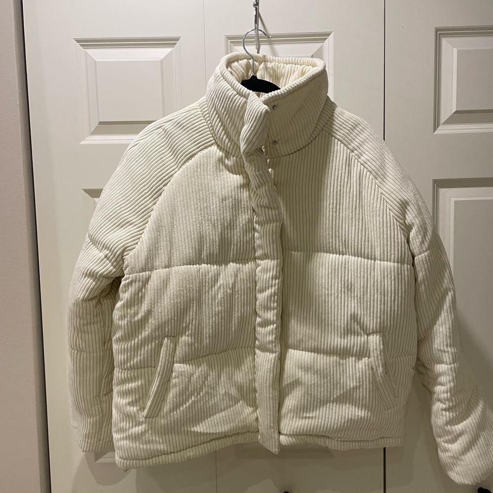 Worn Once - Hyfve Corduroy Coat - Cream